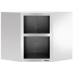 Armoire angle murale, ouverte